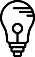 Bulb Line Icon vector