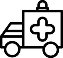 Ambulance Line Icon vector