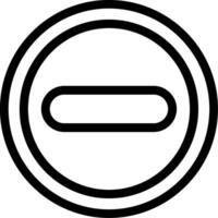 Do Not Enter Line Icon vector