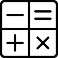 Calculator Line Icon vector