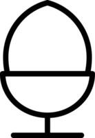 Egg Line Icon vector