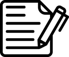Contract Line Icon vector