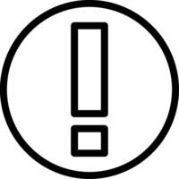 Exclamation Line Icon vector
