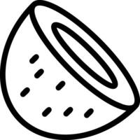 Coconut Line Icon vector