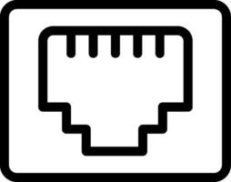 Rj Line Icon vector