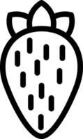 Strawberry Line Icon vector