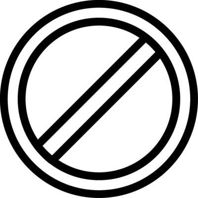 Forbidden Line Icon
