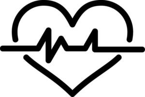 Heart Line Icon vector