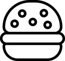 Burger Line Icon vector