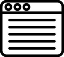 Browser Line Icon vector