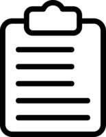 Clipboard Line Icon vector