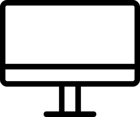 Computer Line Icon