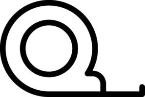 Measure Tape Line Icon vector