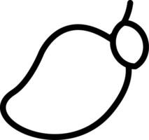 Mango Line Icon vector