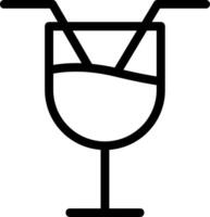 Milkshake Line Icon vector