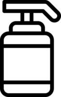Hand Senitizer Line Icon vector