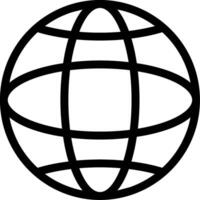 Global Line Icon vector