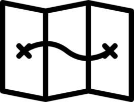 Map Line Icon vector