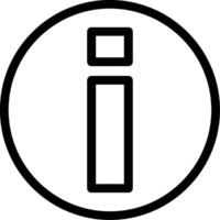 Information Line Icon vector