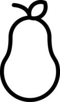 Pear Line Icon vector