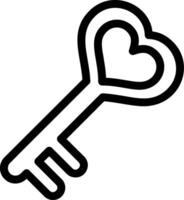 Key Line Icon vector