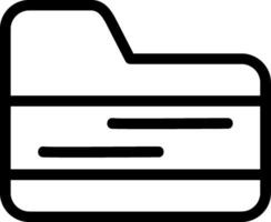 Folder Line Icon vector
