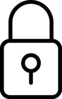 Lock Line Icon vector