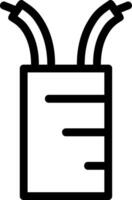 Wires Line Icon vector