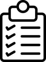 Cheacklist Line Icon vector