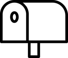Mailbox Line Icon vector