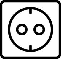 Socket Line Icon vector