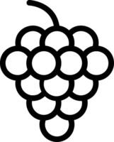 Grapes Line Icon vector