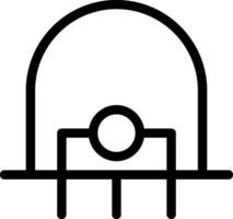Diode Line Icon vector