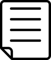 Note Line Icon vector