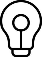 Lightbulb Line Icon vector