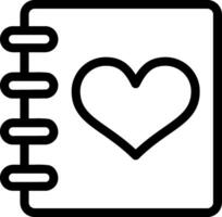 Notebook Line Icon vector
