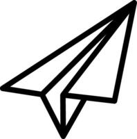 Paper Plane Line Icon vector