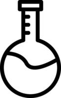 Flask Line Icon vector