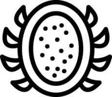 Dragon Fruit Line Icon vector