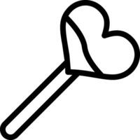 Lollipop Line Icon vector