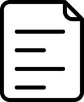 Paper Line Icon vector