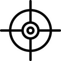 Target Line Icon vector