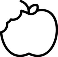 Apple Line Icon vector