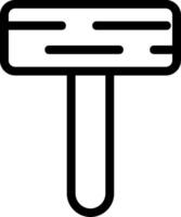 Hammer Line Icon vector