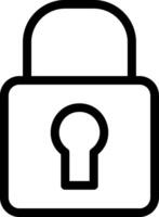 Padlock Line Icon vector