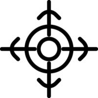 Target Line Icon vector