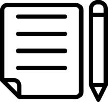 Write Line Icon vector