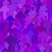 Purple seamless rounded arrow pattern design vector