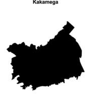 Kakamega county blank outline map vector