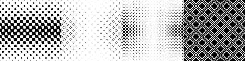 Monochrome geometrical pattern collection vector